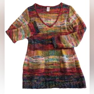 Bobbie Brooks Vintage Rainbow along Sleeve Sweater/Medium